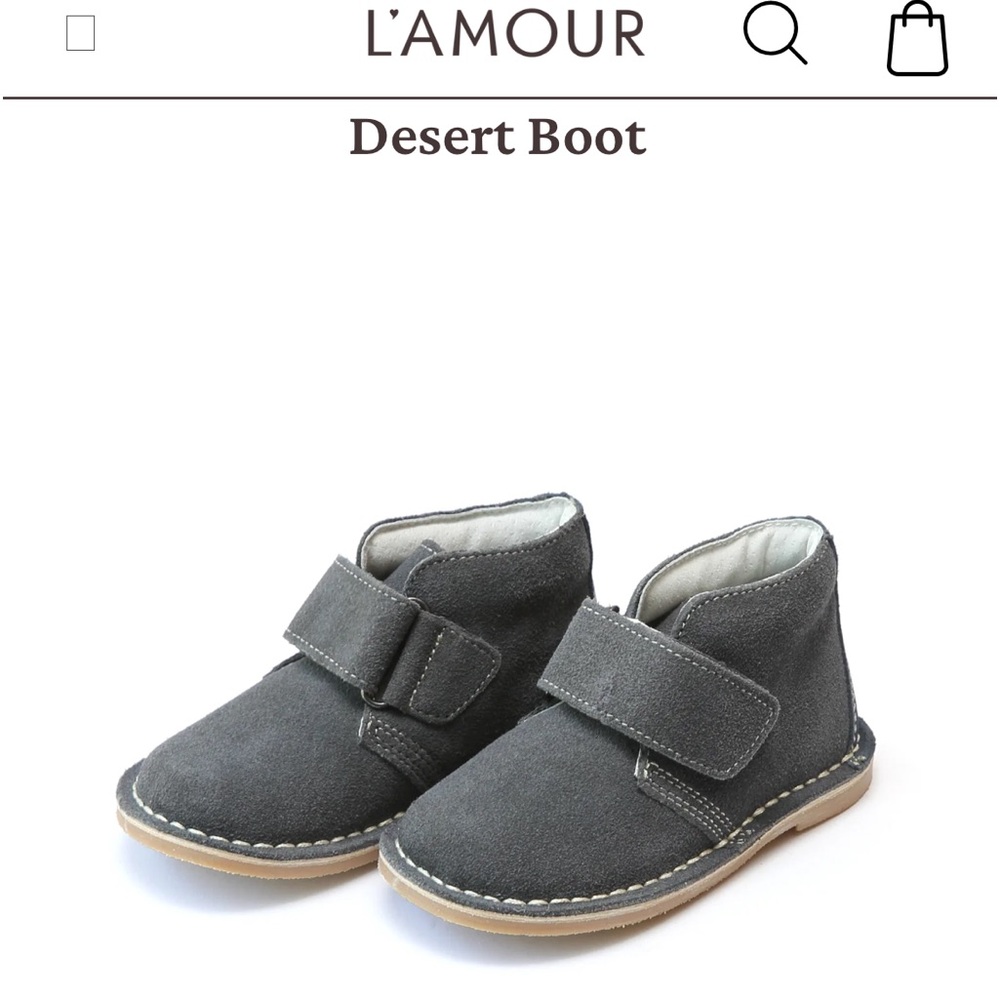 L’ Amour desert boots size 7